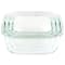 Martha Stewart Square Glass Storage Containers with Mint Lids